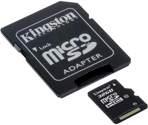 Micro SDHC memorijska kartica sa SD adapterom 32 GB Kingston SDC10/32GB