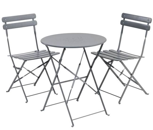 Bistro garnitura Corso siva