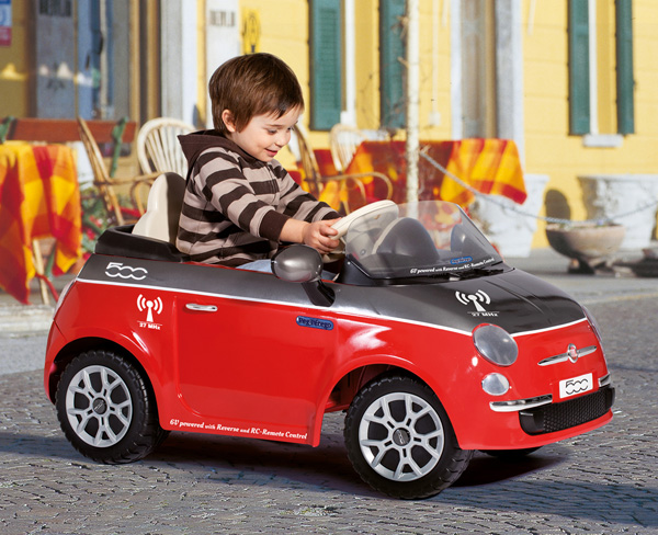 Peg Perego Kabriolet na akumulator sa daljinskim Fiat 500 red/grey IGED1163