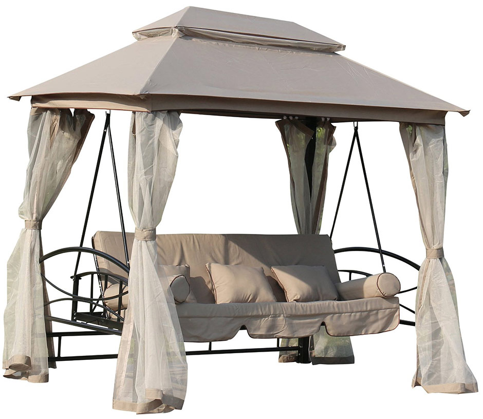 Baštenska Ljuljaška Krevet Sa Tendom i Baldahinima Coimbra