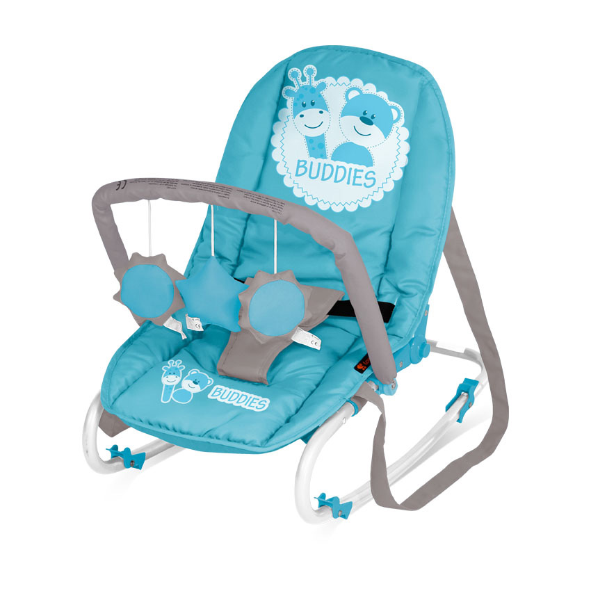Bertoni Lorelli Ležaljka - njihalica za bebe Top Relax Blue Buddies 10110021527 - Image 1