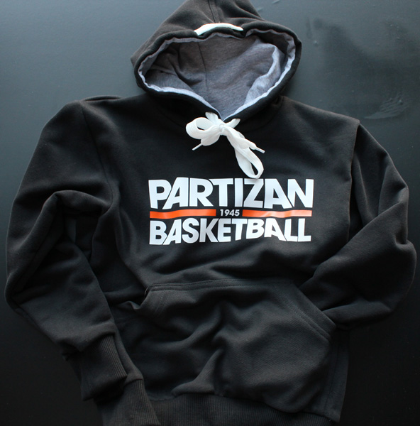 Partizan 1945 Basketball Dečija Dukserica Crna 10