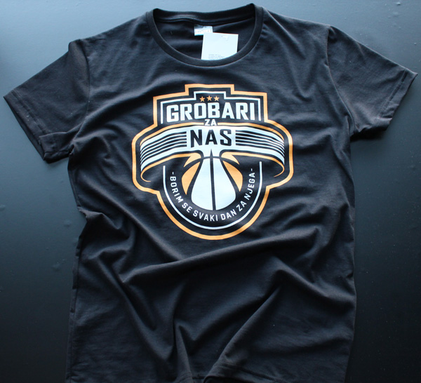 Grobari Za Nas Ženska Majica KK Partizan Crna L