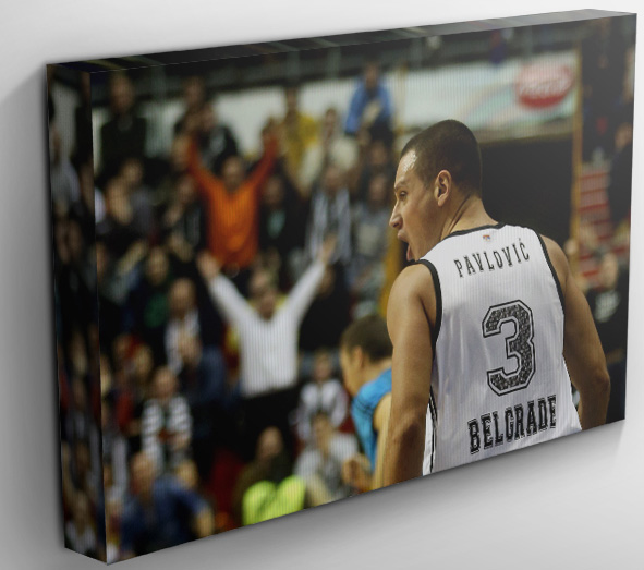 KK Partizan Fotografija Pavlović Kanvas 40x30 cm 