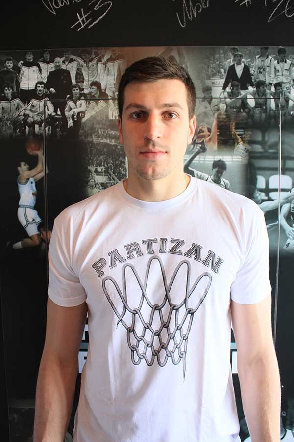 KK Partizan Majica Košarkaška Mreža sa Vezom na Rukavu - L