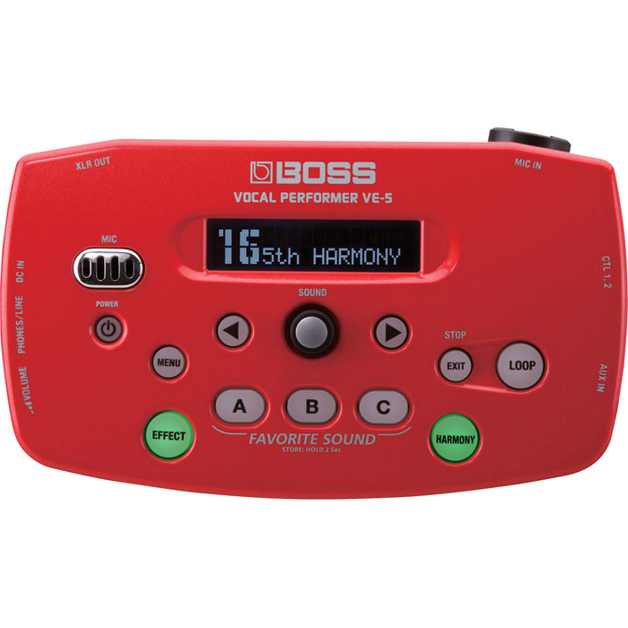 Procesor za obradu glasa sa efektima Boss VE-5 RD Vocal Processor crveni 714843
