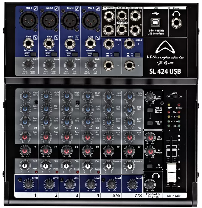 Studijska i live mikseta Wharfedale SL-424 USB 5848