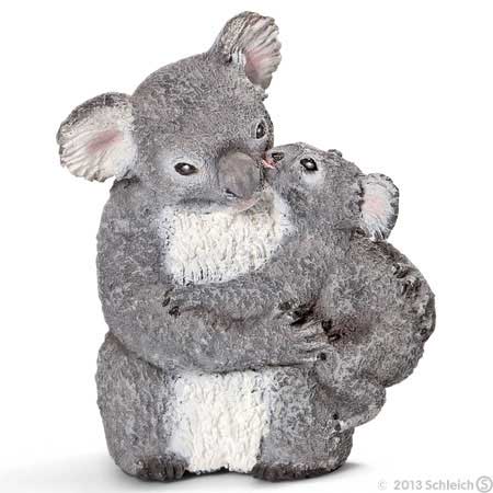 Schleich Divlje Životinje - Koala sa mladunčetom 14677 - Image 1