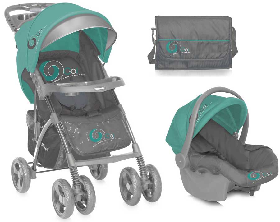 Bertoni Lorelli 2u1 Dečja Kolica Rio Green&Grey 10020641543