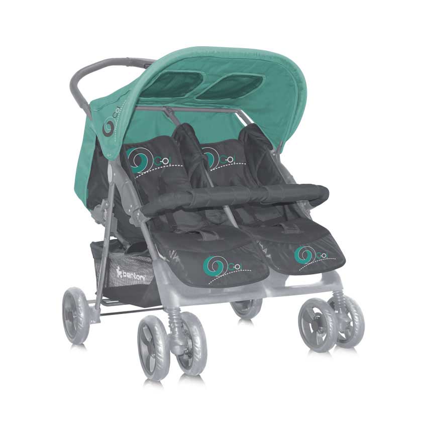 Bertoni Lorelli Kolica za blizance Twin Green&Grey 10020071543