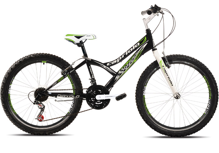 Bicikl Capriolo Diavolo 400 24/18HT crno zelena 914300-13