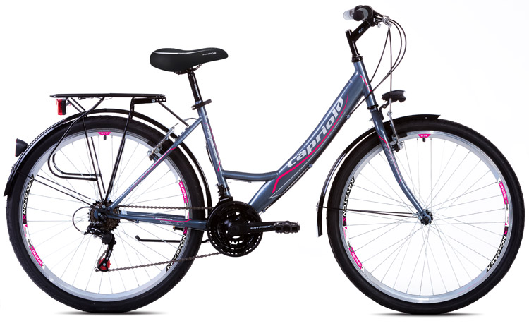 Bicikl Capriolo Metropolis Lady 26/18HT siva pink 914401-19