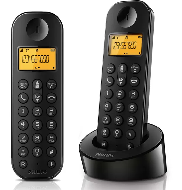 Bežični fiksni telefon Philips D1202B/53