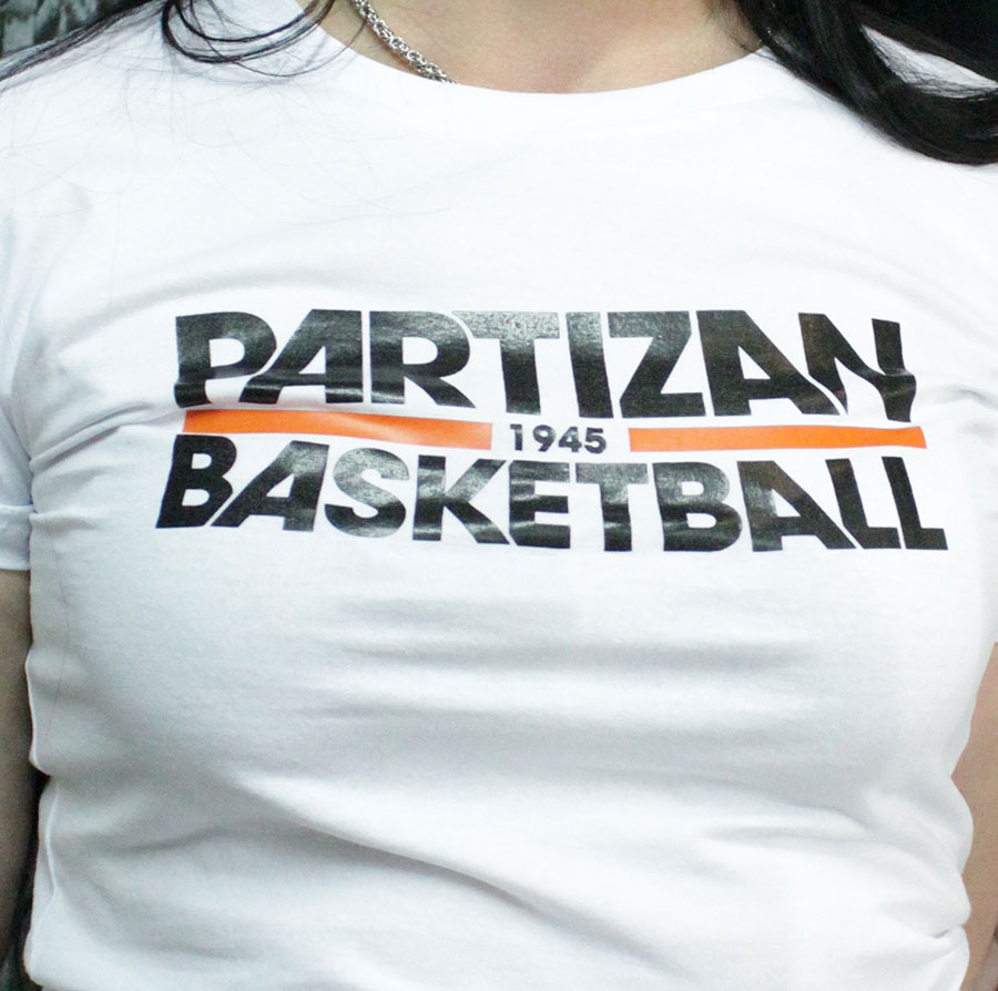 Partizan 1945 Basketball Ženska Majica Bela XXL