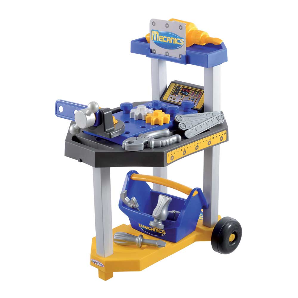 Ecoiffier Igračka Kolica sa alatom za mehaničara SM002455