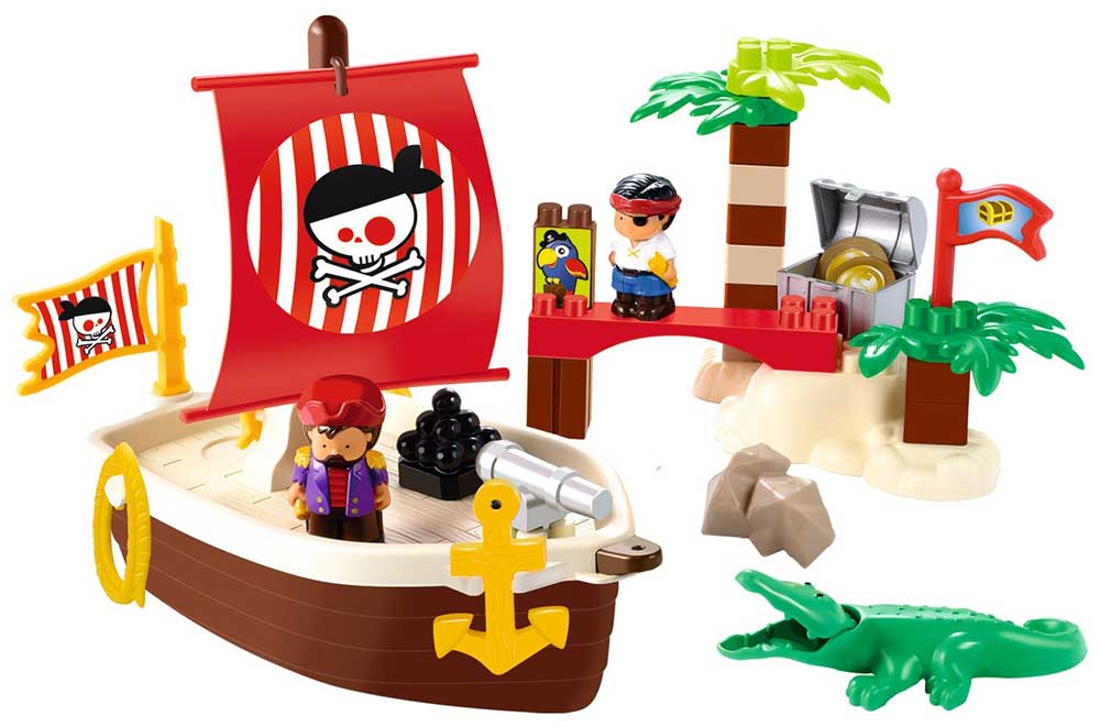 Ecoiffier Abrick Kocke Gusarski brod SM003179