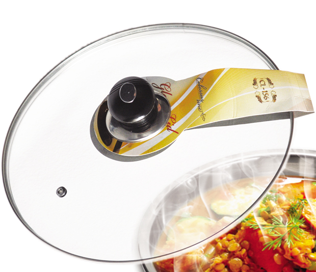 Vatrostalni stakleni poklopac za tiganje prečnika 28cm CL-156 