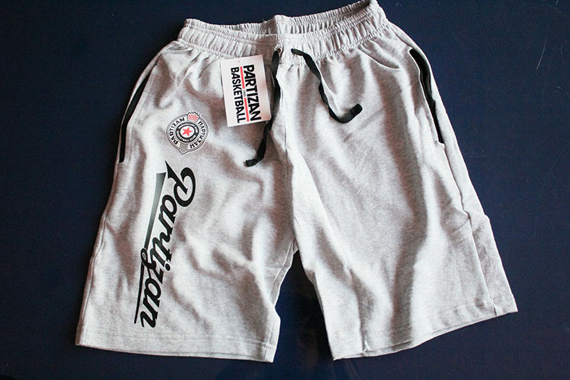 Pamučni šorts sa zadnjim džepom KK Partizan M