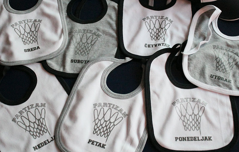 Komplet 7 portikli za bebe KK Partizan