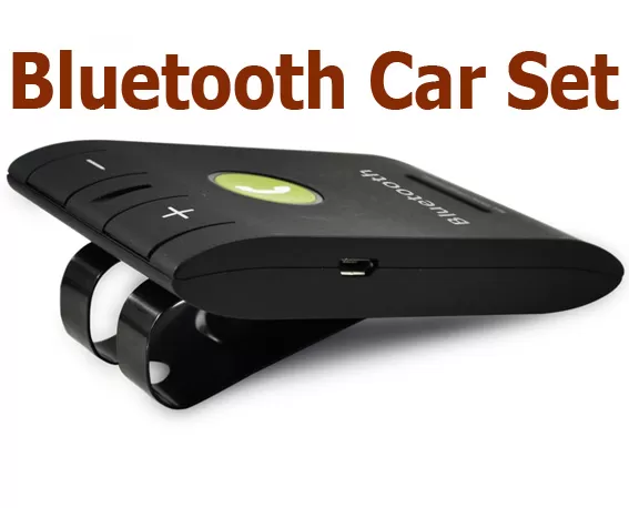 Bluetooth bežični handsfree set za automobil 6E Crni