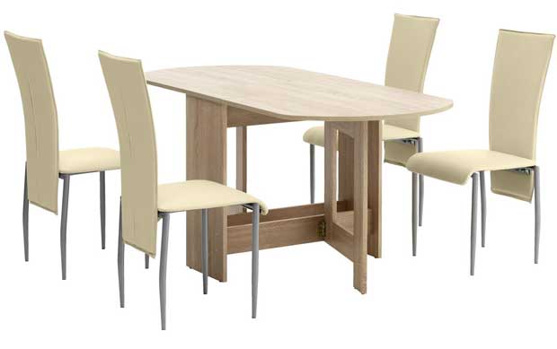 Trpezarijska garnitura Maxine sto i 4 stolice - Image 1