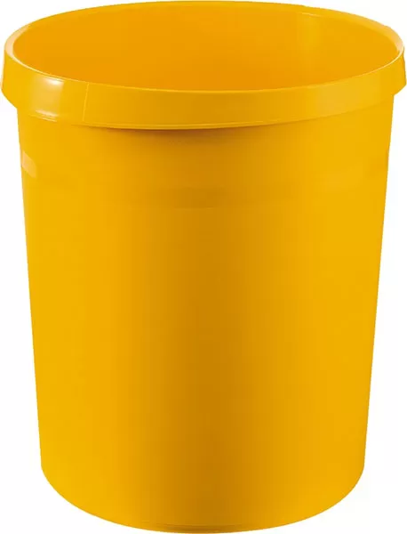 Korpa za otpatke 18l, okrugla plastična žuta 05KD02G