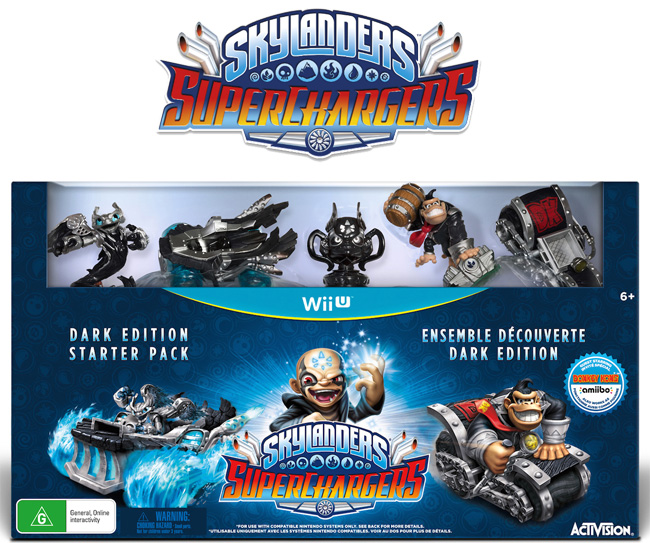 Skylanders SuperChargers Wii U Dark Edition Starter Pack 87568EG