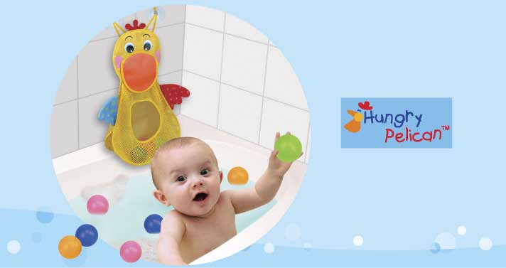 KsKids Igračka za kupanje Gladni pelikan i loptice KA10692