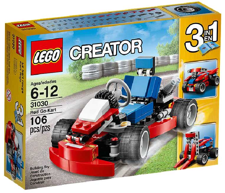LEGO® Creator kocke 3u1 Crveni go-kart auto LE31030