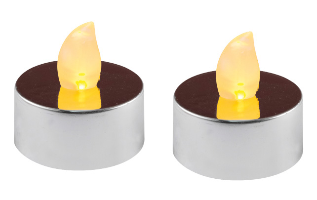 Ukrasne LED sveće 10 komada CD2/SILVER