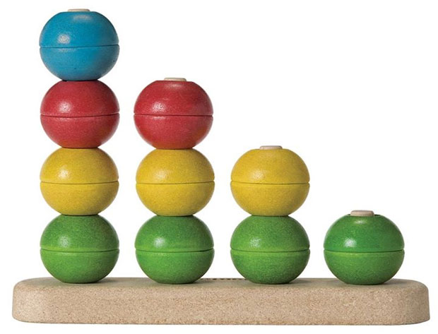 Plan Toys Drvena didaktička igračka sortiranje i brojanje 5614