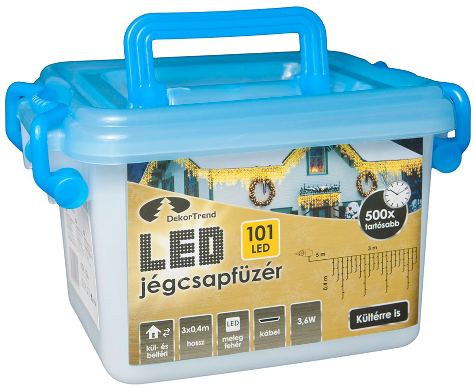 Novogodišnja LED Svetleća Zavesa Za Spoljnu i Unutrašnju Upotrebu 3 x 0.4 m