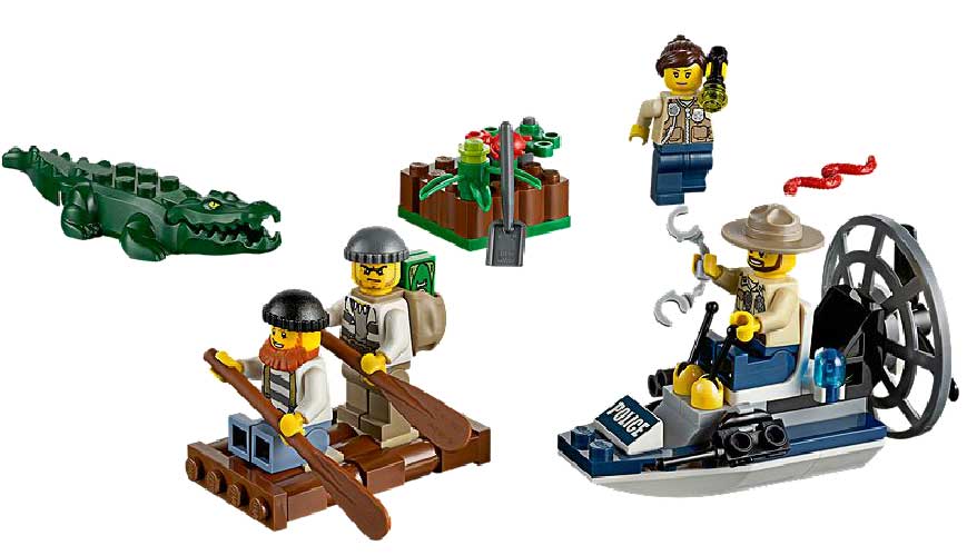 LEGO® City kocke Policijska patrola u močvari - početni set LE60066