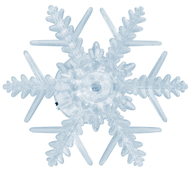 Pahulja za prozor svetleća sa LED diodom 5 kom