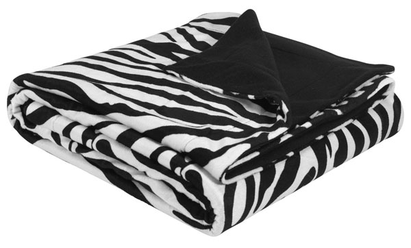 Ćebe 130x180cm zebra crna/bela - Image 1