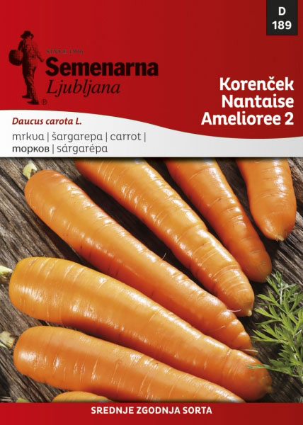 Seme za povrće 5 kesica - Šargarepa Nantes - Daucus carota L. 189