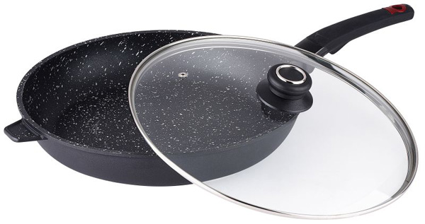 Bergner Tiganj s poklopcem 28cm Silicone-Marmo BG-6463