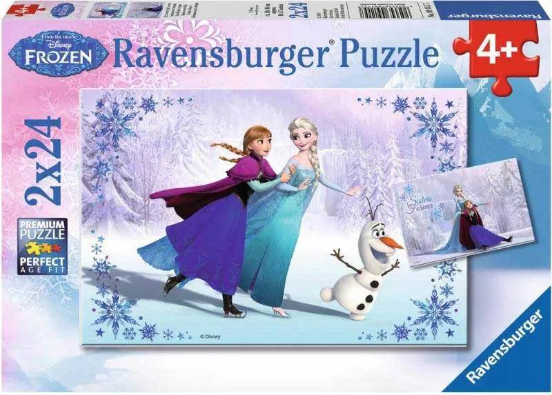 Ravensburger puzzle Dečije puzle - 2x24 - Disney - Frozen - Sisters Always 2x24 dela RA09115