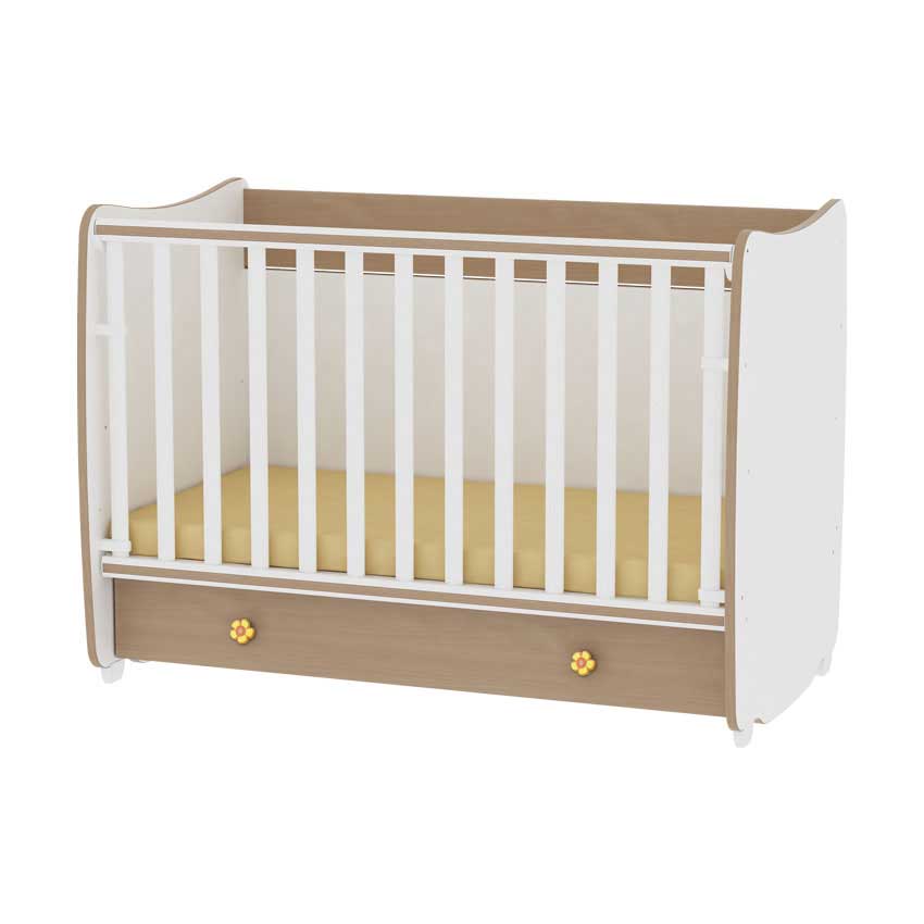Lorelli Drveni krevetac za bebu Dream White Beech