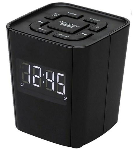 Radio sat sa budilnikom Denver CR-918 Dual Alarm Crni