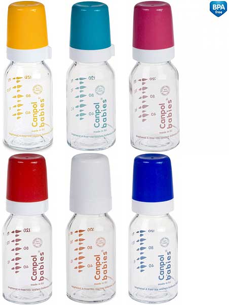 Canpol Klasična staklena bebi flašica 120 ml 42/102