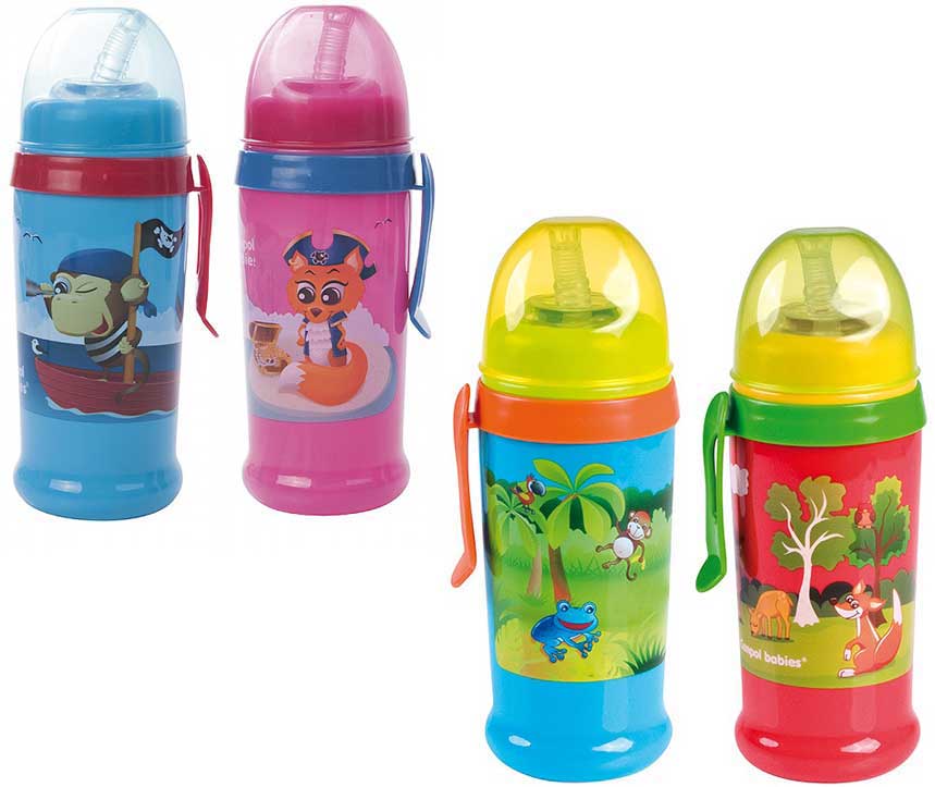 Canpol Sportska flašica sa slamkom bez prosipanja 350ml Pirati 56/510