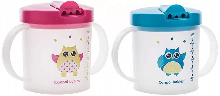 Canpol Bebi šolja sa usnikom koji se sklapa 9m+ 190ml Sova 31/212