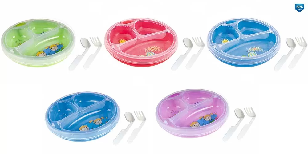 Canpol Bebi Tanjir sa pregradama, poklopcem i priborom za jelo 9/216