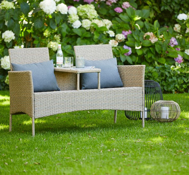 Baštenska klupa za dvoje sa stočićem Delilah - Image 1