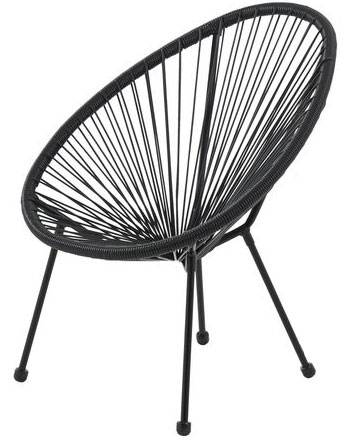 Lounge stolica Winty crna - Image 1