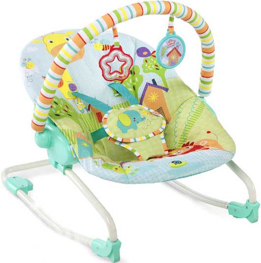 Bright Starts Ležaljka za bebe - fotelja za decu do 18kg Snuggle Jungle - Image 1