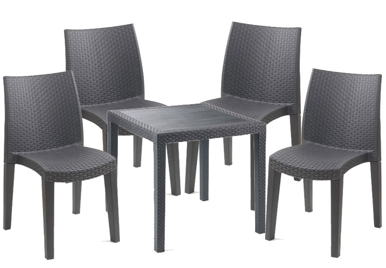 Baštenska Garnitura Maconie 4 Stolice i Sto