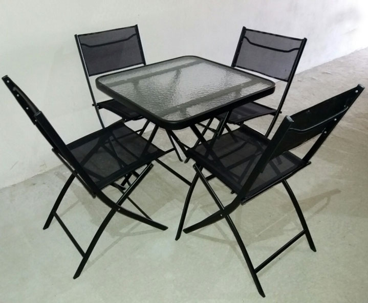 Baštenska Garnitura B-Set - 4 Stolice i Sto - Image 1