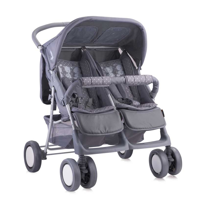 Bertoni Lorelli Kolica za blizance Twin Grey Friends
